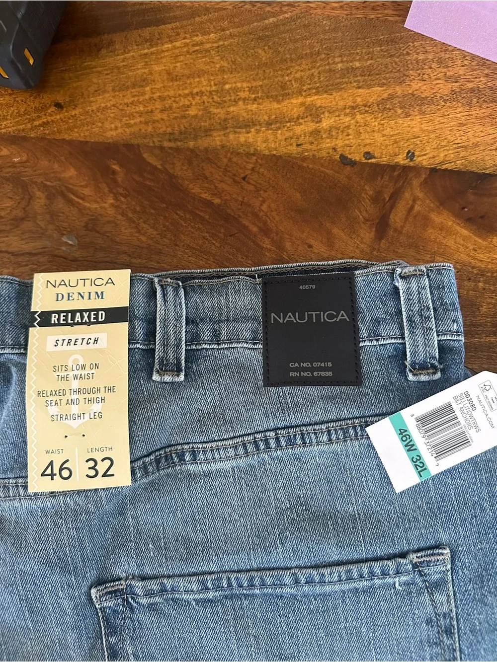 Nautica relaxed fit men’s jeans 46 W 32 L New with tags